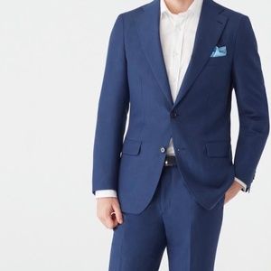 Indochino Kelly Wool Silk Navy Suit, ~40R Jacket and ~33/32 Pants